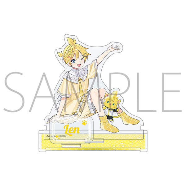 (Goods - Acrylic Stand) Hatsune Miku Series withCAT Acrylic Stand / Kagamine Len