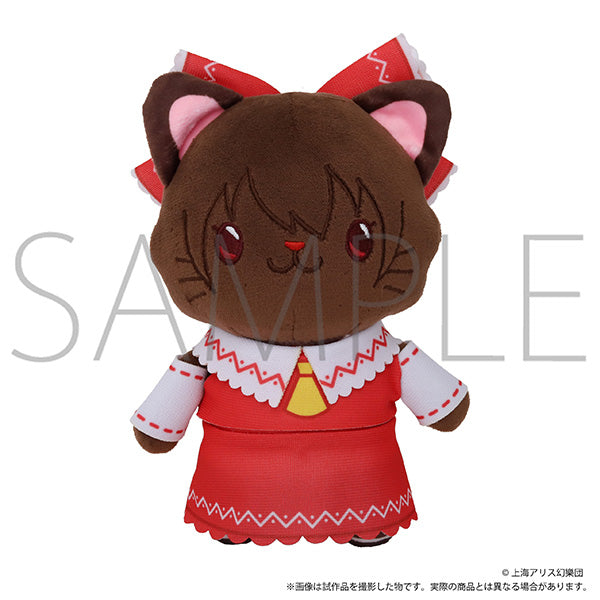 (Goods - Keychain) Touhou Project withCAT Plush With Eye Mask Keychain Reimu Hakurei
