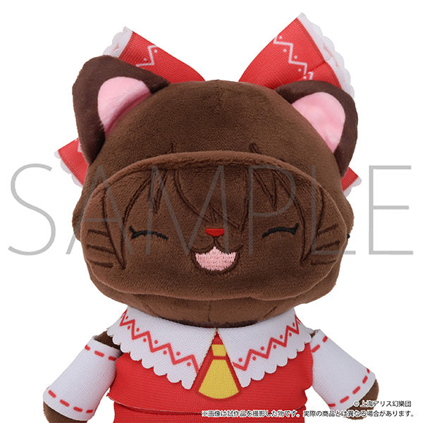 (Goods - Keychain) Touhou Project withCAT Plush With Eye Mask Keychain Reimu Hakurei