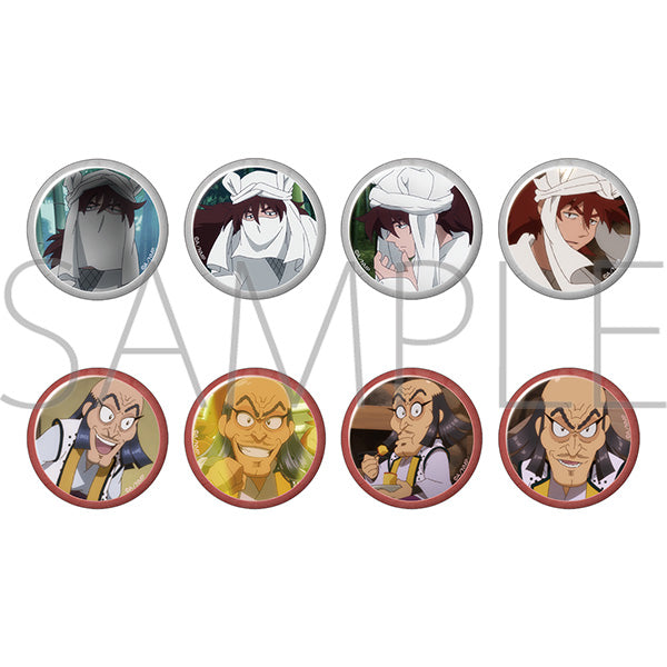 (Goods - Badge) Nintama Rantaro The Movie Invincible Master of the Dokutake Ninja Tenki & Happousai Hieta Chara Badge Collection (Blind Box -Single)