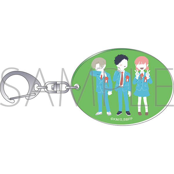 (Goods - Keychain) Blue Box Acrylic Keychain Taiki Inomata & Hina Chono & Kyo Kasahara Yuru Palette