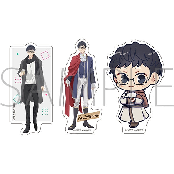 (Goods - Sticker) TV Anime - The Other World's Books Depend on the Bean Counter Sticker Set of 3 Seiichirou Kondou