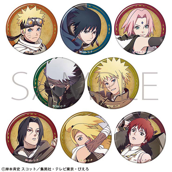 (Goods - Badge) NARUTO Shippuden Chara Badge Collection Ninden Boukentan (Blind Box -Single)