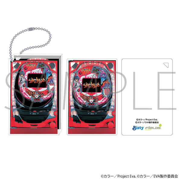 (Goods - Keychain) Evangelion Acrylic Block Keychain CR Neon Genesis Evangelion