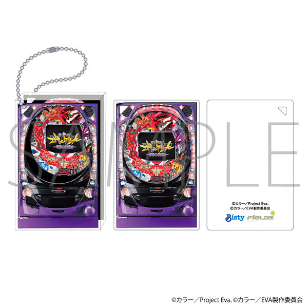 (Goods - Keychain) Evangelion Acrylic Block Keychain CR Neon Genesis Evangelion ～The Value of Miracles～