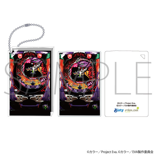 (Goods - Keychain) Evangelion Acrylic Block Keychain CR Neon Genesis Evangelion ～The Angels are back again～