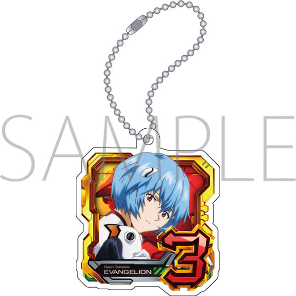 (Goods - Keychain) Evangelion Acrylic Keychain Normal Pattern (Rei)