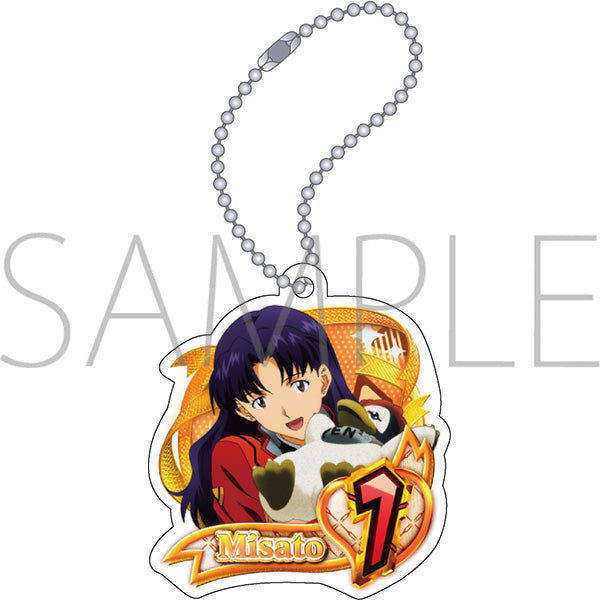 (Goods - Keychain) Evangelion Acrylic Keychain Special Stage Pattern (Misato)