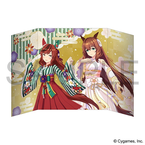 (Goods - Acrylic Stand) Umamusume: Pretty Derby Mini Folding Screen/Nice Nature x Maruzensky