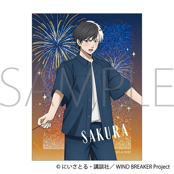 (Goods - Sticker) WIND BREAKER Holographic Sticker - Haruka Sakura Fireworks