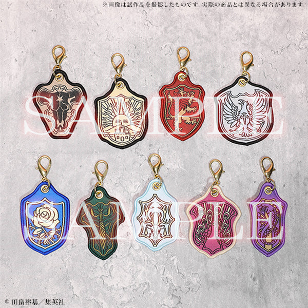 (Goods - Keychain) Black Clover Emblem Embroidered Charm Collection (Blind Box -Single)
