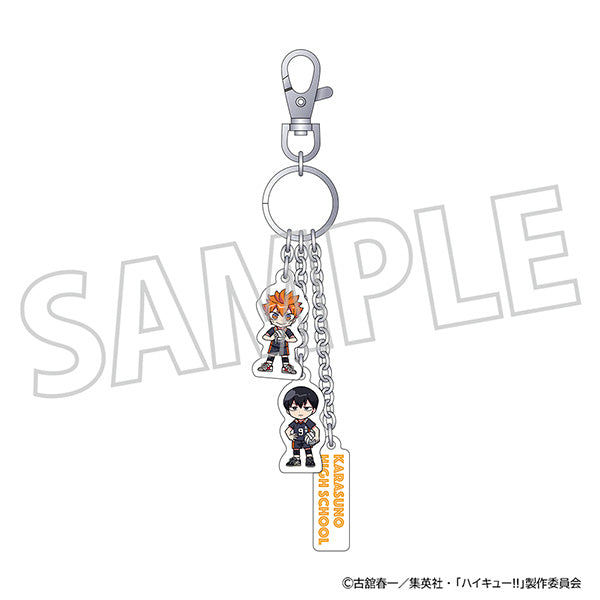 (Goods - Keychain) Haikyu!! Three Piece Keychain Shoyo Hinata, Tobio Kageyama