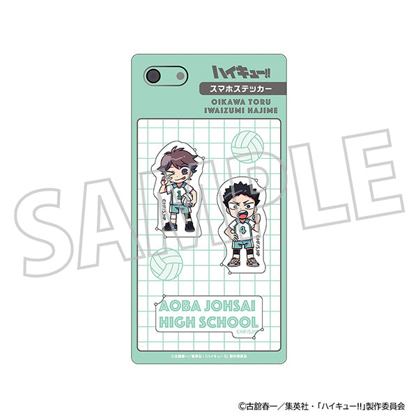 (Goods - Sticker) Haikyu!! Smartphone Sticker Toru Oikawa, Hajime Iwaizumi