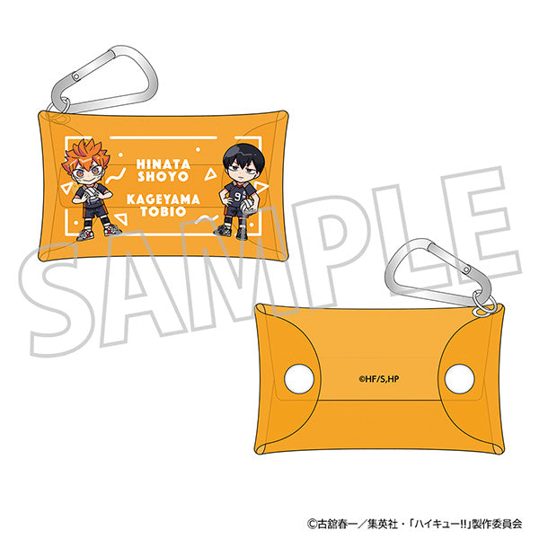 (Goods - Pouch) Haikyu!! Clear Pouch w/Carabiner Shoyo Hinata, Tobio Kageyama