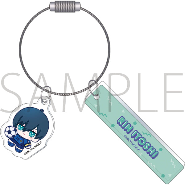 (Goods - Keychain) Blue Lock Season 2 Two Piece Acrylic Keychain / Rin Itoshi Nui Pal Skip