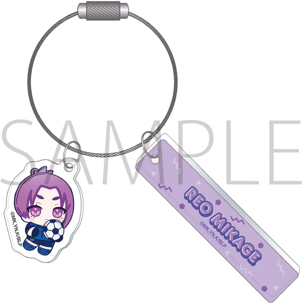 (Goods - Keychain) Blue Lock Season 2 Two Piece Acrylic Keychain / Reo Mikage Nui Pal Skip