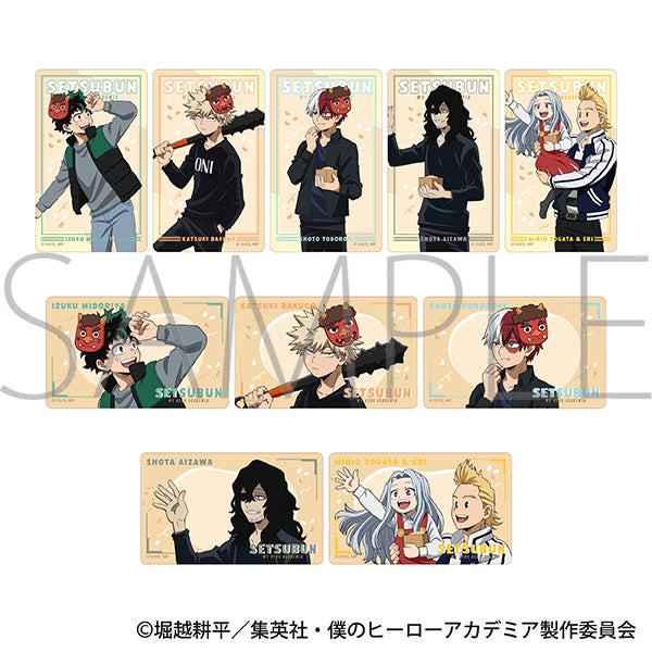 (Goods - Card) My Hero Academia Clear Sheet Collection Throw the Beans! (Blind Box -Single)