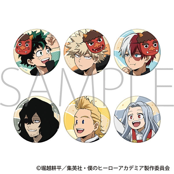 (Goods - Badge) My Hero Academia Character Badge Collection Throw the Beans! (Blind Box -Single)