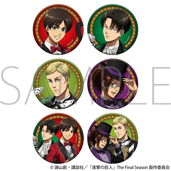 (Goods - Badge) Attack on Titan Holographic Character Badge Collection ~Magician~ (Blind Box -Single)