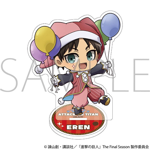 (Goods - Acrylic Stand) Attack on Titan Mini Acrylic Stand - Eren Chibi Clown