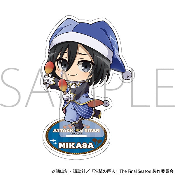 (Goods - Acrylic Stand) Attack on Titan Mini Acrylic Stand - Mikasa Chibi Clown