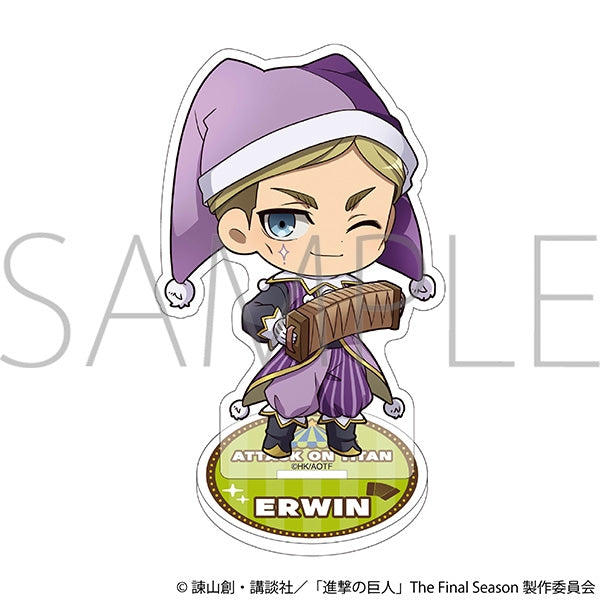 (Goods - Acrylic Stand) Attack on Titan Mini Acrylic Stand - Erwin Chibi Clown