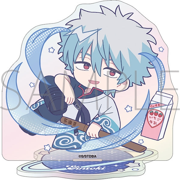 (Goods - Acrylic Stand) Gintama Mini Acrylic Stand - Pastel Pop Gintoki Sakata