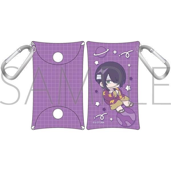 (Goods - Pouch) Gintama Pouch w/ Carabiner - Pastel Pop Shinsuke Takasugi