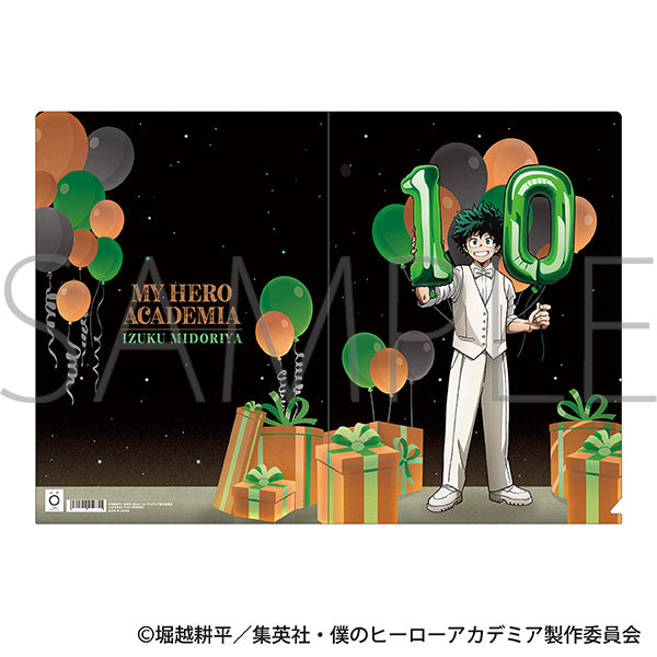 (Goods - Clear File) My Hero Academia Clear File Izuku Midoriya 10th Anniversary Sprint
