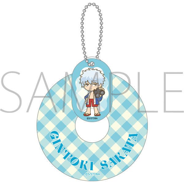 (Goods - Keychain) Gintama Swim Ring Acrylic Keychain / Gintoki Sakata Pool
