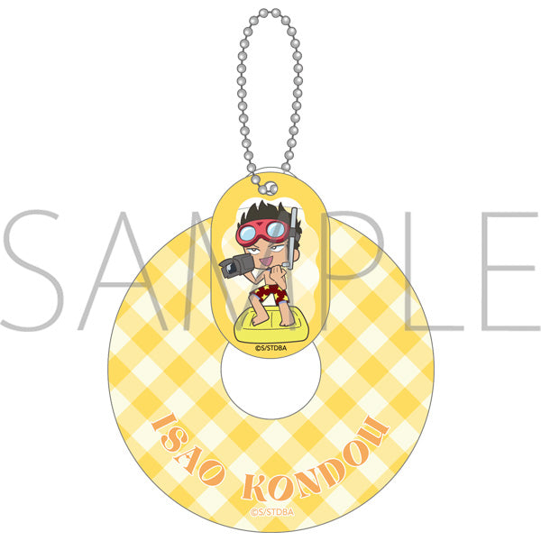 (Goods - Keychain) Gintama Swim Ring Acrylic Keychain / Isao Kondou Pool