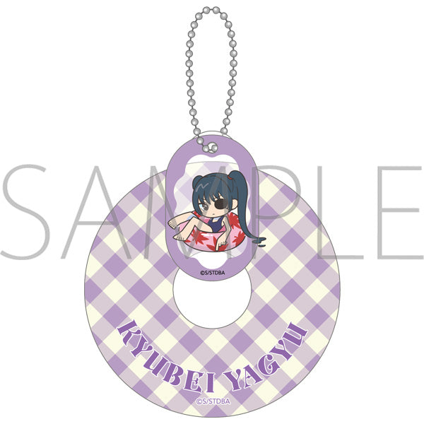 (Goods - Keychain) Gintama Swim Ring Acrylic Keychain / Kyubei Yagyu Pool