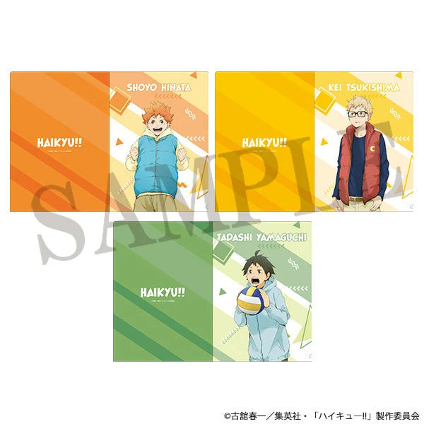 (Goods - Clear File) Haikyu!! Clear File Set Yoisho!! Set of 3 (Hinata, Tsukishima, Yamaguchi)