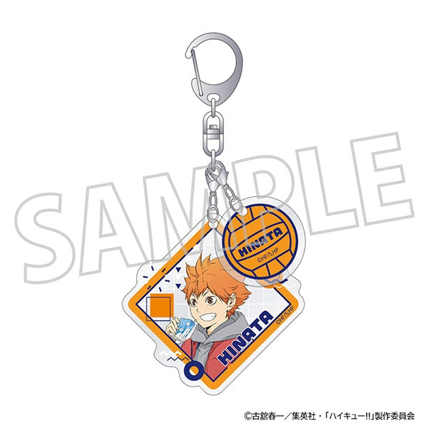 (Goods - Keychain) Haikyu!! Double Charm Keychain - Shoyo Hinata Karasuno High First Years Assemble