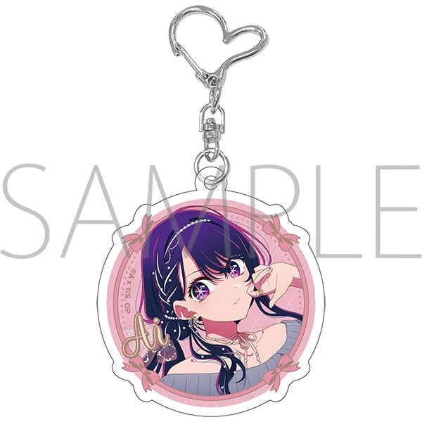 (Goods - Key Chain) Oshi no Ko Holographic Acrylic Key Chain - Balletcore style Ai