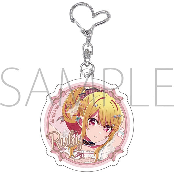 (Goods - Key Chain) Oshi no Ko Holographic Acrylic Key Chain - Balletcore style Ruby