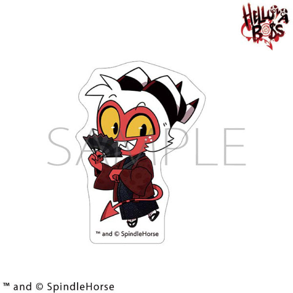 (Goods - Sticker) Helluva Boss Sticker / Moxxie Kimono Chibi