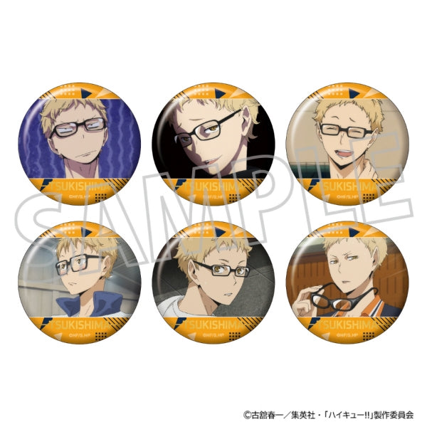 (Goods - Badge) Haikyu!! Tsukishima Bonanza Character Badge Collection (Blind Box -Single)