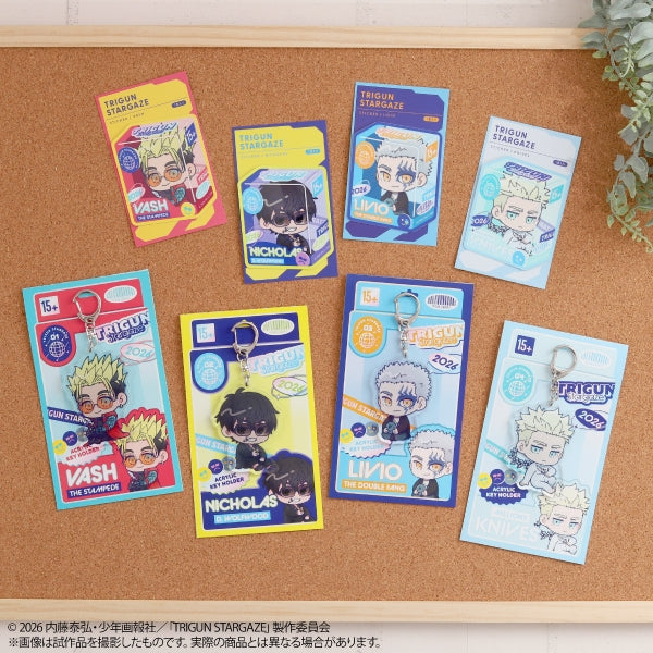 (Goods - Keychain) TRIGUN STARGAZE Acrylic Keychain - Knives (Chibi)