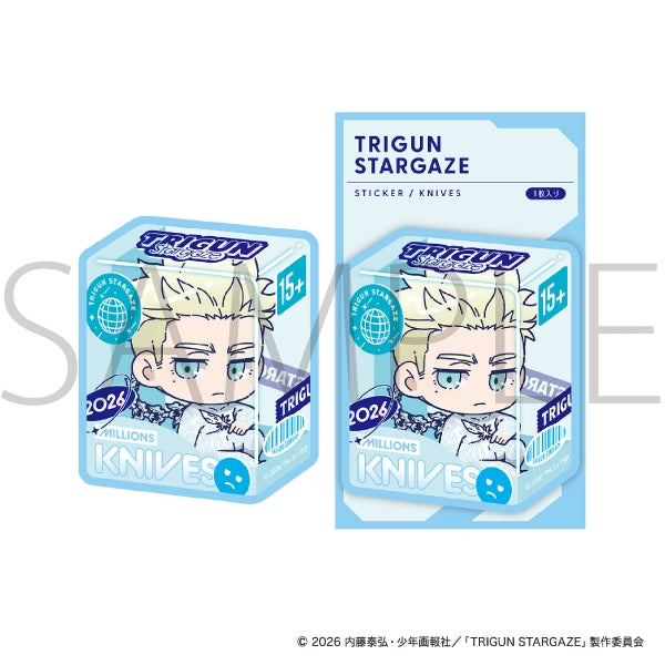 (Goods - Sticker) TRIGUN STARGAZE Sticker - Knives (Chibi)