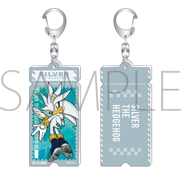 (Goods - Keychain) Sonic X Acrylic Keychain Silver