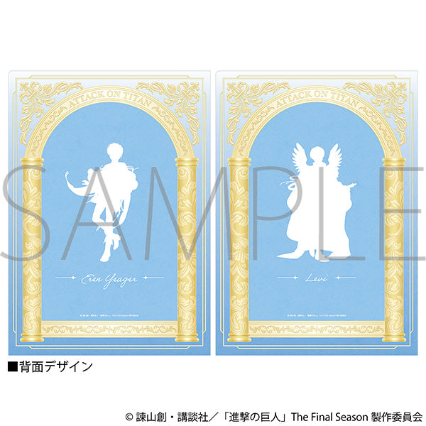 (Goods - Clear File) Attack on Titan Clear File Set / Eren, Levi ～Angel～