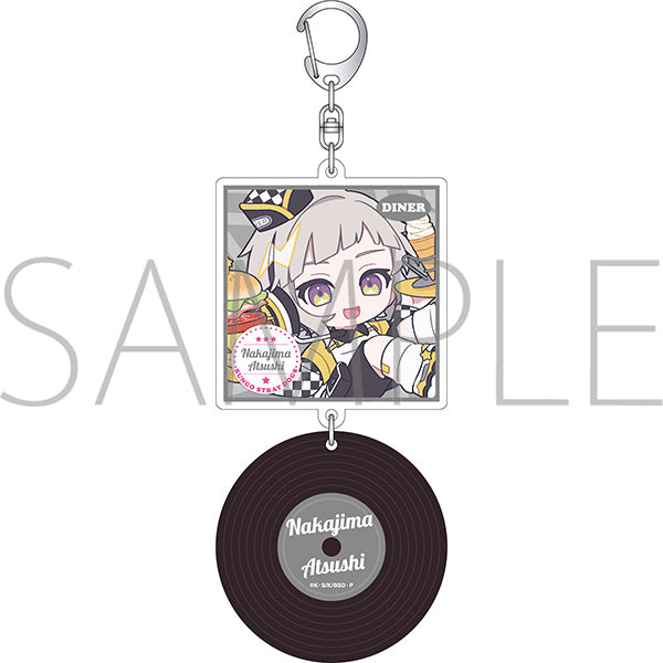 (Goods - Keychain) Bungo Stray Dogs Record Style Acrylic Keychain / Atsushi Nakajima Pastel Pop