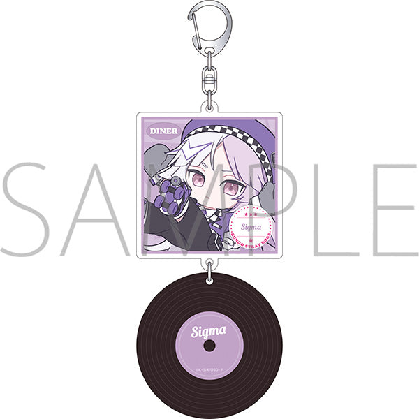 (Goods - Keychain) Bungo Stray Dogs Record Style Acrylic Keychain / Sigma Pastel Pop