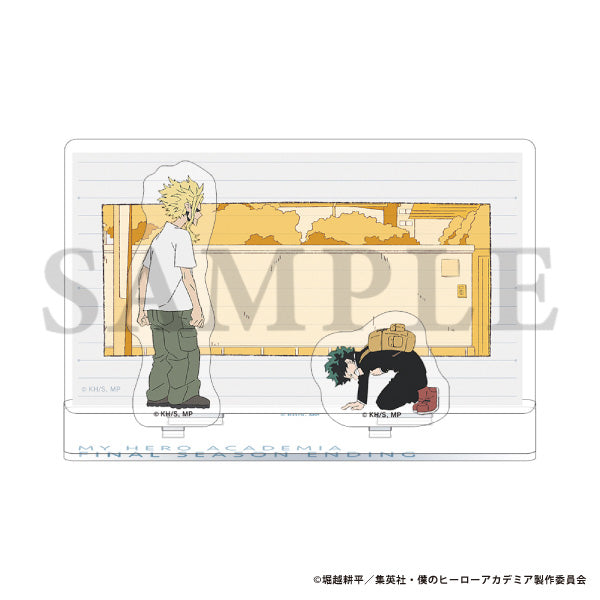 (Goods - Acrylic Stand) My Hero Academia Anime Acrylic Diorama - FINAL SEASON ED Midoriya & All Might