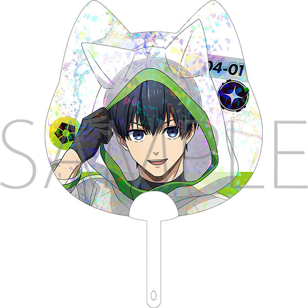 (Goods - Uchiwa Fan) Blue Lock Season 2 Clear Uchiwa Fan / Yoichi Isagi Cyber Cat