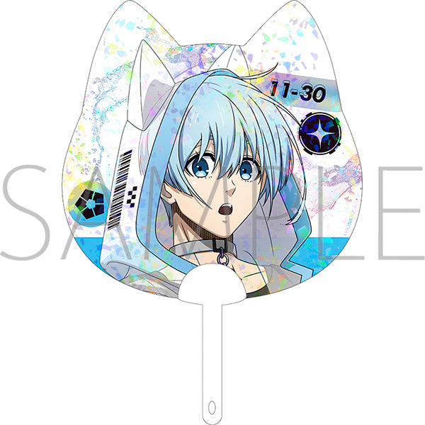 (Goods - Uchiwa Fan) Blue Lock Season 2 Clear Uchiwa Fan / You Hiori Cyber Cat