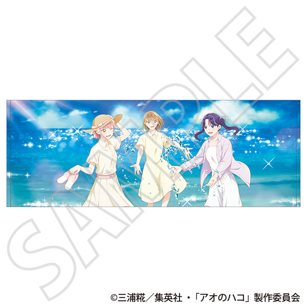 (Goods - Towel) Blue Box Print Towel ～Summer Colors～