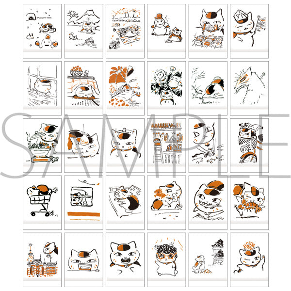 (Goods - Bromide) Natsume's Book of Friends (Natsume Yuujinchou) PashaColle / Nyanko Sensei (30 Types Total) (Blind Box -Single)