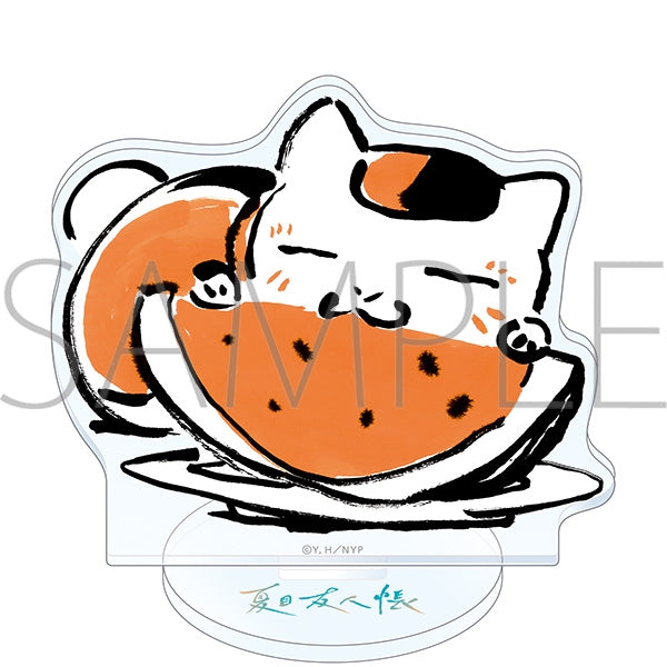 (Goods - Acrylic Stand) Natsume's Book of Friends Acrylic Stand Nyanko: Watermelon